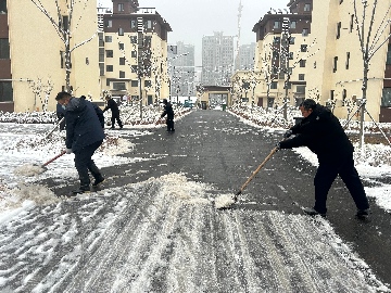 【長(zhǎng)田動(dòng)態(tài)】初雪至，暖意行！長(zhǎng)田實(shí)業(yè)全力清雪保安全暢通